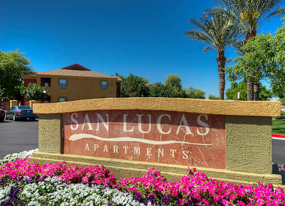 Property Sign at San Lucas Apartments, Tolleson