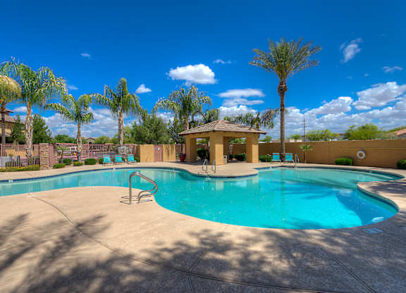 Pool at San Angelin Apartments, Mesa, AZ, 85206