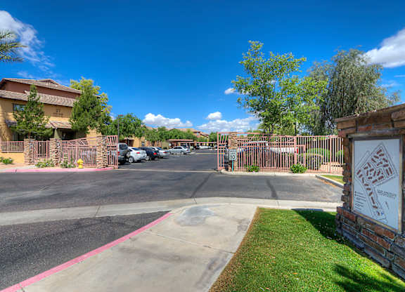 Entrance at San Angelin Apartments, Arizona