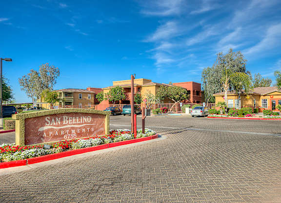 Entrance at San Bellino Apartments, Glendale, Arizona