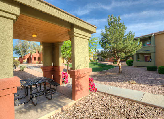 Patio at San Bellino Apartments, Arizona, 85303