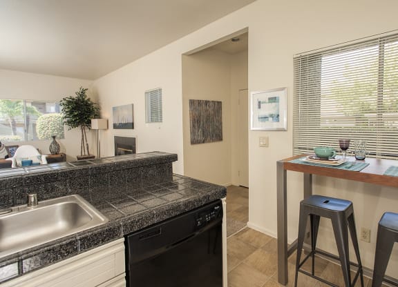 Model Kitchen & Dining Area at Autumn Oaks Apartments, California