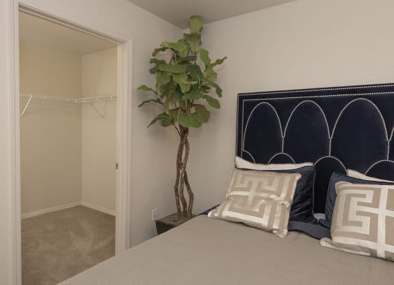 Phase 2 Model Primary Bedroom Closet at Autumn Oaks Apartments, Roseville, CA
