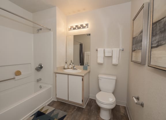 Phase 2 Model Second Bathroom at Autumn Oaks Apartments, California, 95678