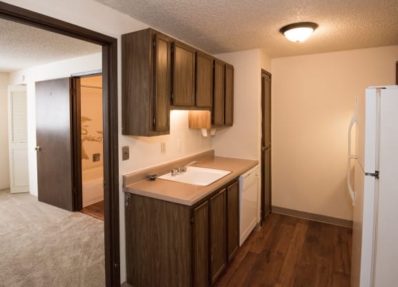 Cedar Lane Vacant Apartment Upgraded Kitchen