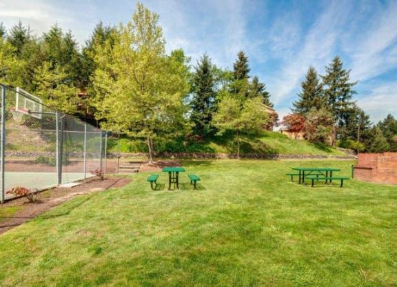 Picnic Area at Chambers Creek Estates, Washington, 98467