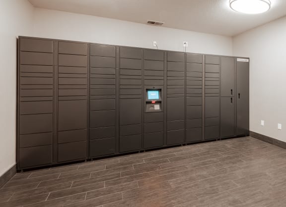 self serve package lockers  at Clackamas Trails Apartments, OR 97222