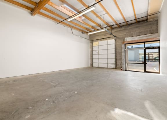 Cornelius Pass Business Park vacant interior entry and roll up door