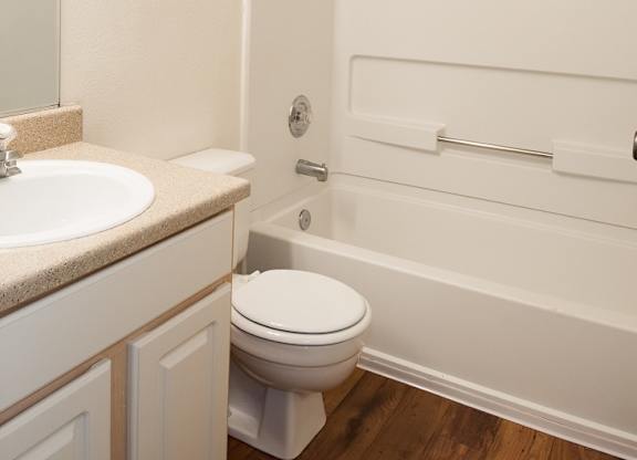 Apartment Upgraded Bathroom  at Crown Court Apartments, Oregon, 97015