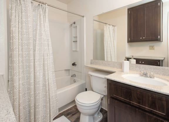 Hall Bathroom at Delta Pointe Apartments, California, 95833
