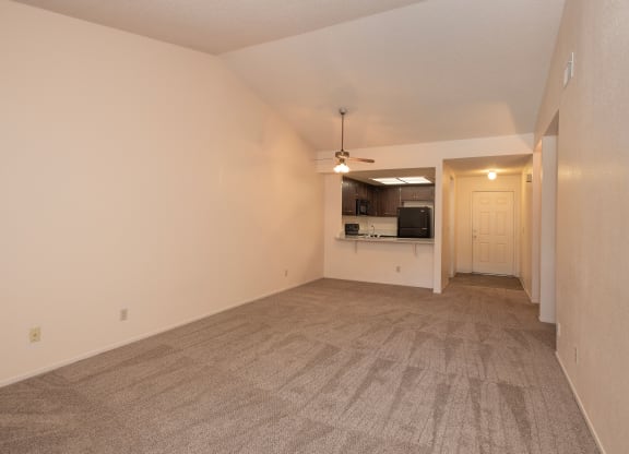 vacant kitchen entry view at Delta Pointe Apartments, California, 95833