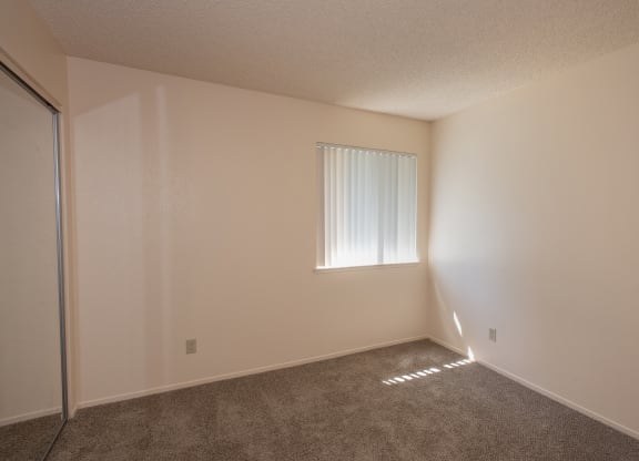 vacant third bedroom at Delta Pointe Apartments, California