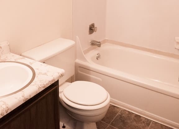 Garden Glen Vacant Apartment Bathroom