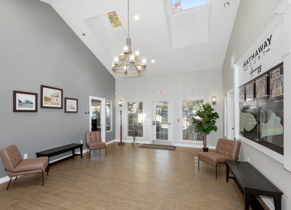 clubhouse entry at Hathaway Court Apartments, Wilsonville, Oregon 97070