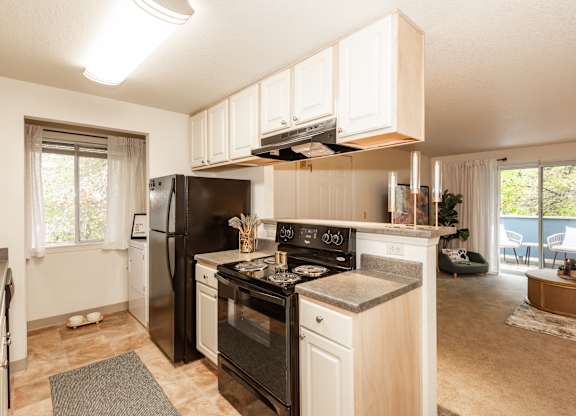 Model kitchen at King's Court Apartments, Beaverton, 97006