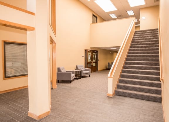 Lewis and Clark Building Entry Staircase
