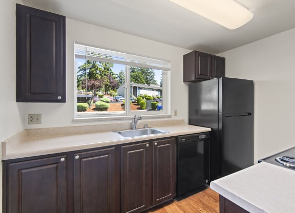 Modern Kitchen at Pembrooke Apartment Homes, Kent, WA