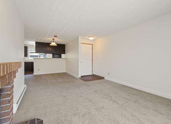 Living With Kitchen View at Pembrooke Apartment Homes, Washington, 98032