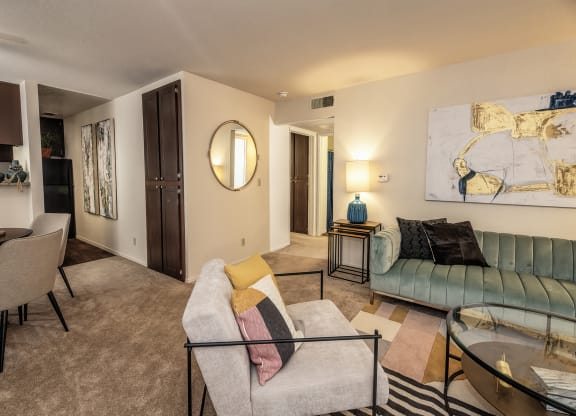 Pepperwood Model Apartment Furnished
 Living Room