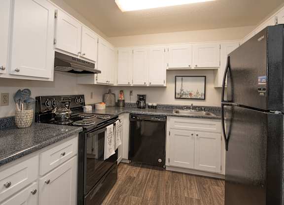 Model 1x1 kitchen at River Pointe, Sacramento, California