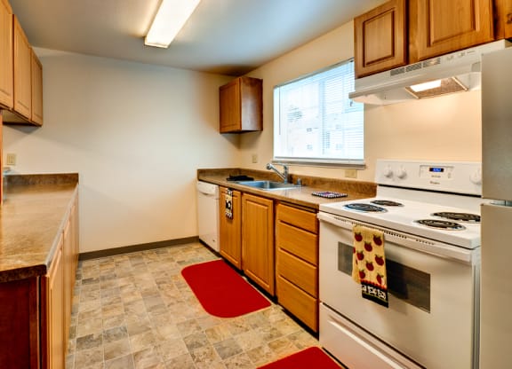 Kitchen & Window at Riverwood Apartments, Kent