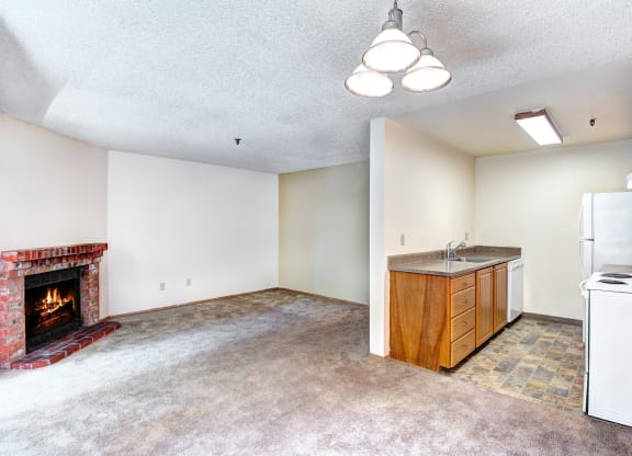 Upgraded Kitchen Living Room at Riverwood Apartments, Kent, 95765