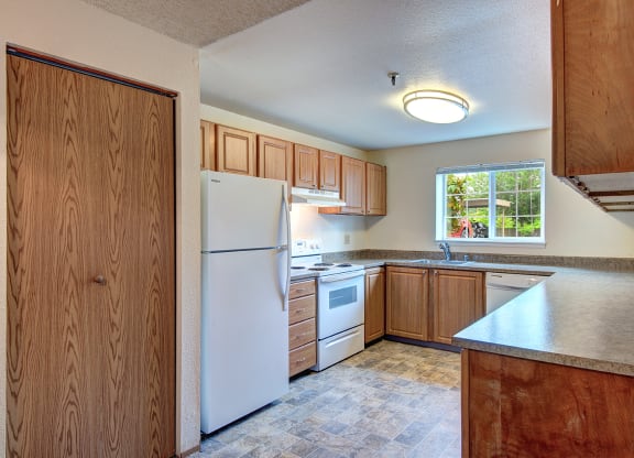 Upgraded Kitchen & Pantry at Riverwood Apartments, Kent, Washington 98032