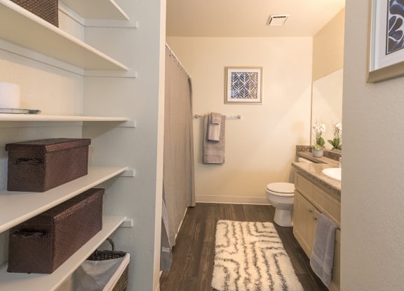 Rocklin Gold Model Bathroom Storage