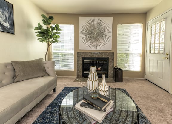 Rocklin Gold Model Fireplace & Patio Door