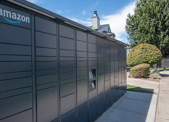 24 hour package lockers at Sierra Glen Apartments, California, 95621
