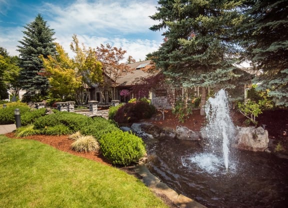 Fountain  at Sir Charles Court Apartments, Beaverton, OR
