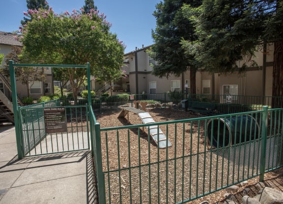 Stanford Heights bark park exterior fence
