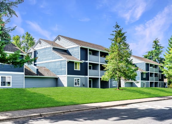 St. Marys Woods building exterior and street view, Beaverton, OR, 97078