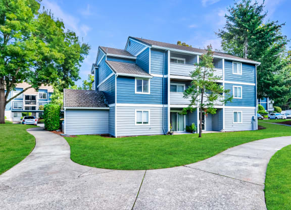 St. Marys Woods building exterior and walking paths, Beaverton, OR, 97078