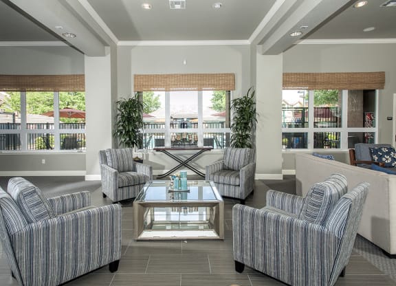 Stoneridge Clubhouse Interior Seating Area & Windows