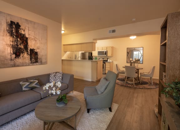 Stoneridge model 1 living room and dining room