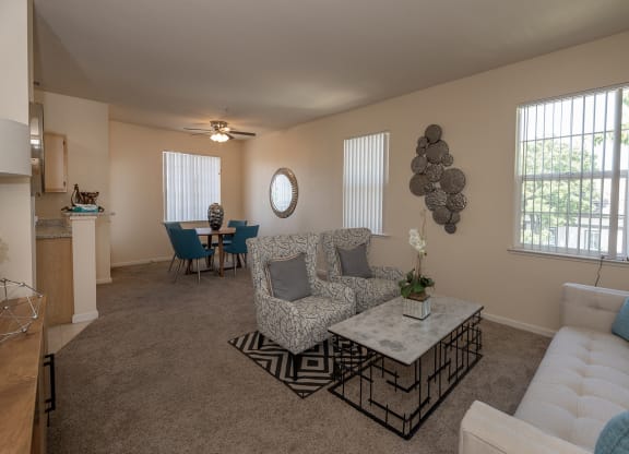 Stoneridge model 2 living room and dining room