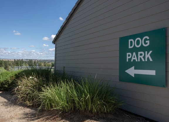 Dog park signage at Sunset Summit, Rocklin, CA 95765