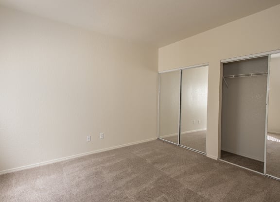 Vacant primary bedroom at Sunset Summit, Rocklin, CA 95765