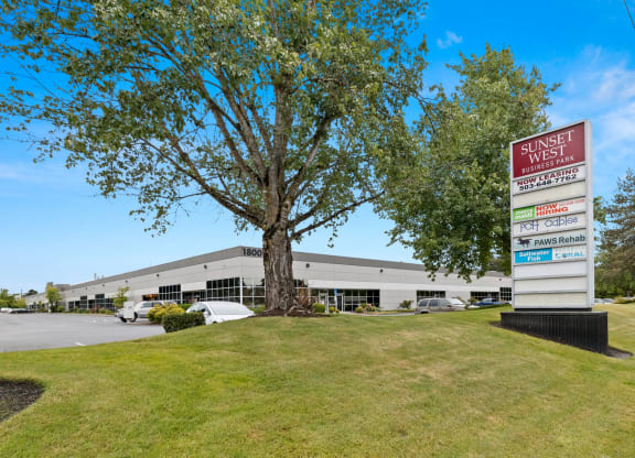 Sunset West Business Park business directory sign