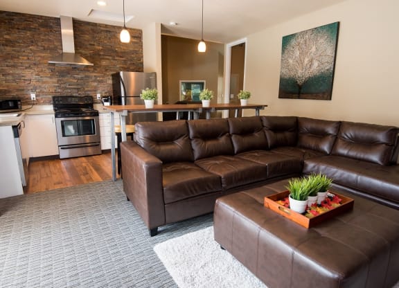 Sunstone Parc Clubhouse Interior Seating Area & Kitchen
