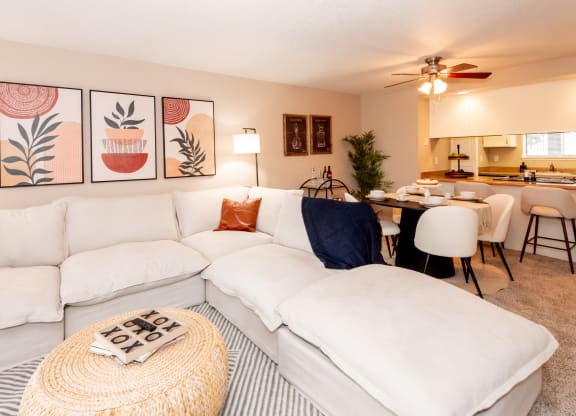 Sunstone Parc, Beaverton, OR, 97008, model living room side view