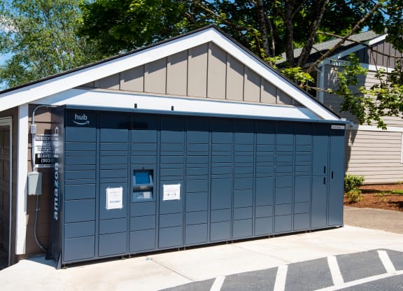 Self Service Package Lockers at Todd Village Apartments, OR 97062