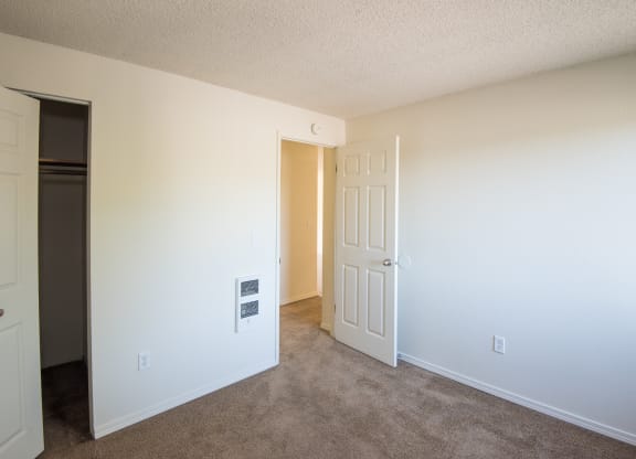 Vacant Apartment Bedroom at Todd Village Apartments, Tualatin, OR