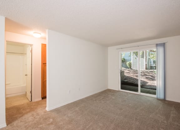 Vacant Upgraded Apartment Living Room at Todd Village Apartments, OR 97062