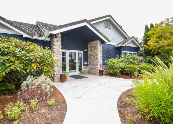 Clubhouse Entry at Valley River Court, Eugene Oregon