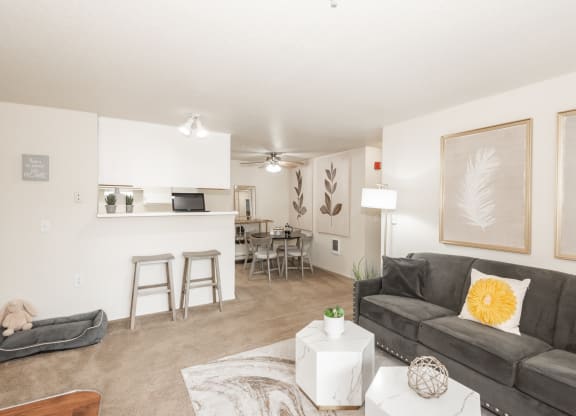 Living Room With Dining Area at Valley River Court, Eugene, 97401