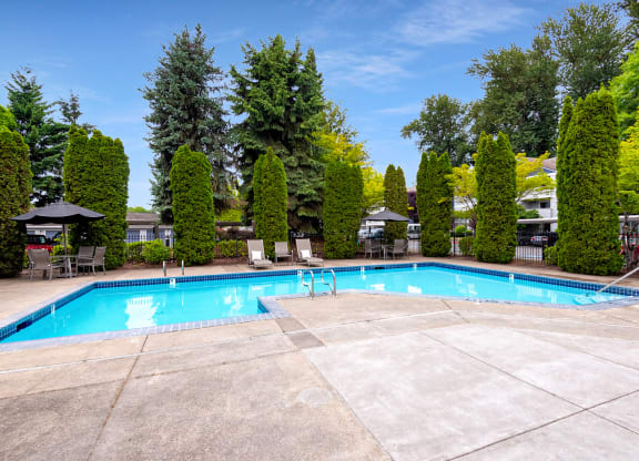 Outdoor Swimming Pool at Valley River Court, Eugene, 97401