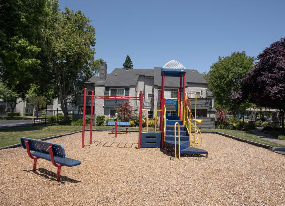 play structure at Woodbridge Apartments, Sacramento