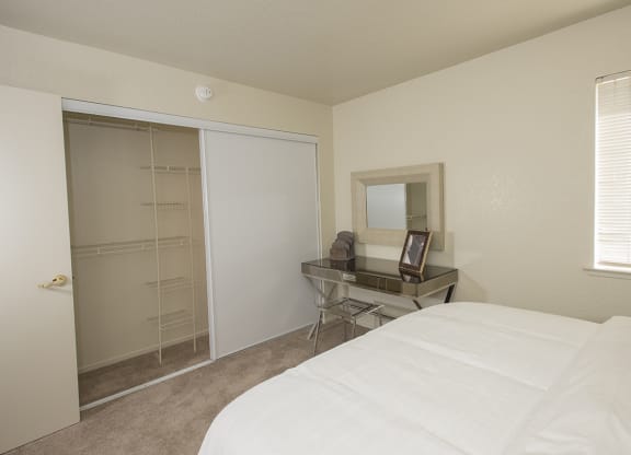 Model 2nd Bedroom & Closet at Zinfandel Village Apartments, California